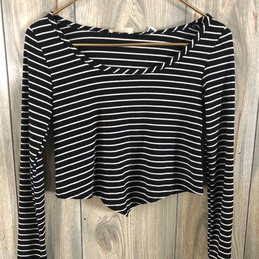 Olivia Rae striped crop top